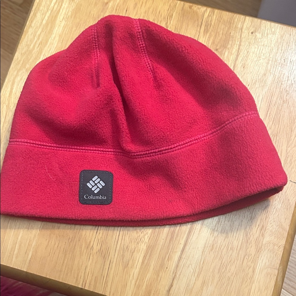 Columbia Vibrant Red Fleece Hat